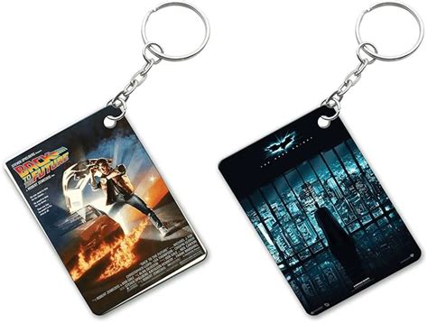 Ucard Back To Future & Bat Man Keyring Set of 2 : Amazon.in: Fashion