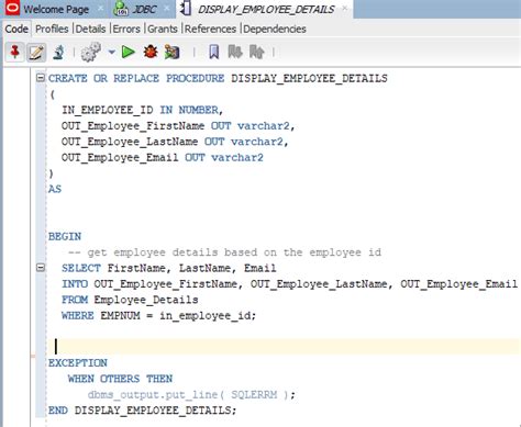 Image result for Simple Example of Store Procedure in MySQL and That Procedure Called From JDBC