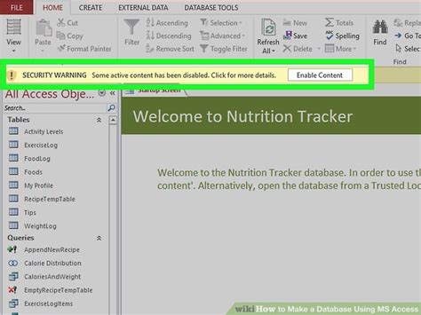 Creating an Access Database 的图像结果