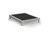 Sommier Someo Sommier déco tapissier gris céleste - 160x190 | Darty