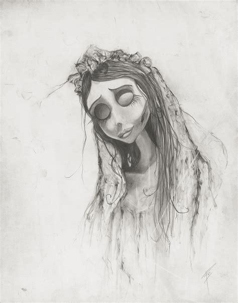 Image result for Corpse Bride Pencil Drawing