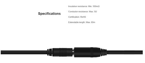 SONOFF 5M Sensor Extension Cord AL560