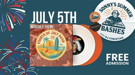 Sonnys Summer Bash: 4th of July Bash, Sonny D's Bar & Grill, New ...
