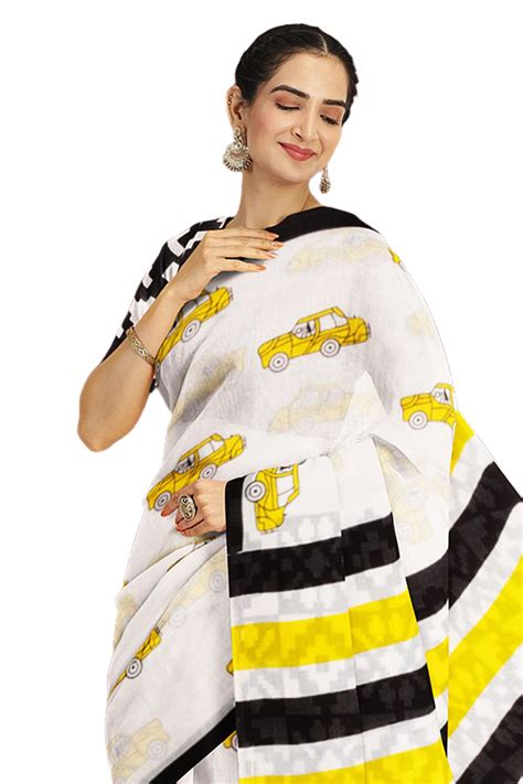 Funky Printed Cotton Sarees