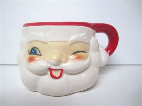 Vintage Winking Santa Mug 1960 Howard Holt | #1996025815