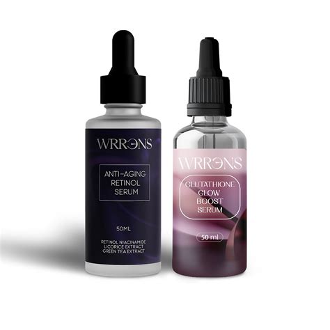 1% Retinol & 2% Glutathione Serum Combo (50ml) – Wrrens
