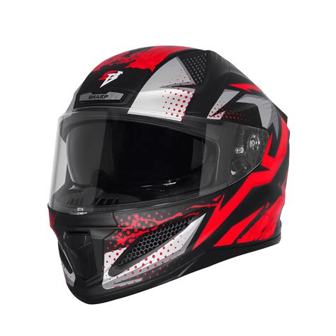 Steelbird Sbh 25 Albus Black Red Full Face Helmet – Sparkly Helmets