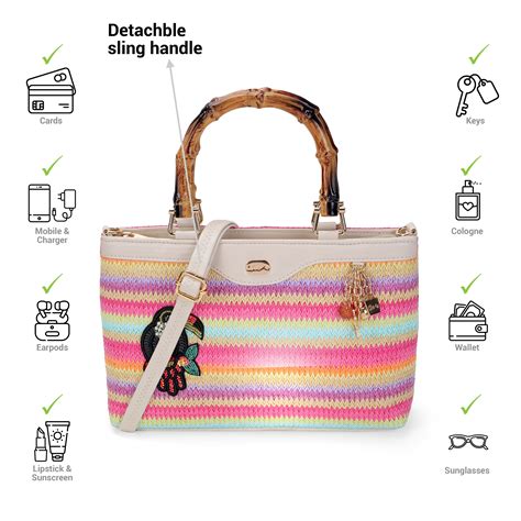 Buy Cheemo Women Multi Satchel Bag Online | SKU: 77-211-13-10 – Mochi Shoes