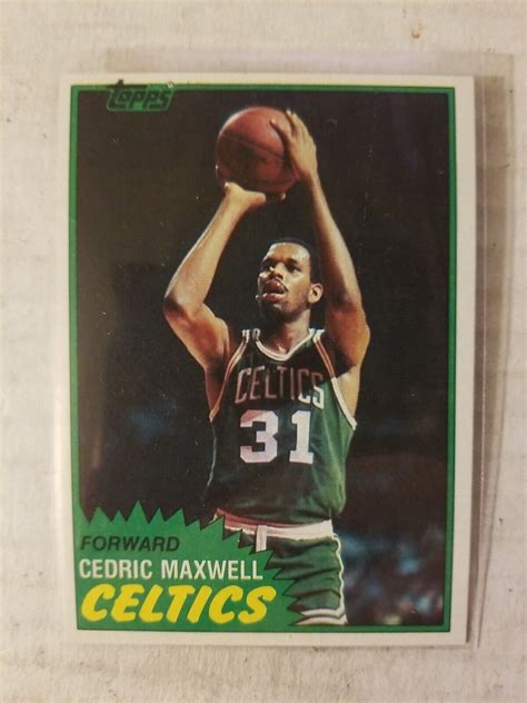 1981-82 Topps Basketball Card - #5 Cedric Maxwell - Boston Celtics - Ex ...