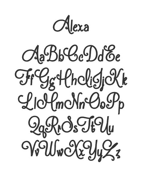 Hand Lettering Alphabet Fonts