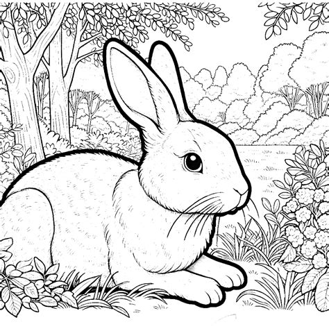 Rabbit Coloring Pages - Coloring Pages Gem