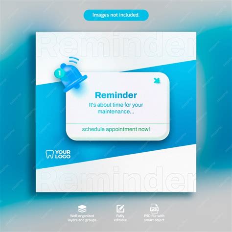 Flyer dentist reminder its about time your maintenance | Premium PSD