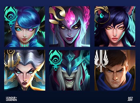 ArtStation - League of Legends - Champion Illustration Icons