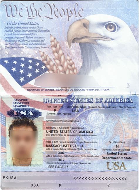 美国护照图片,美国签证图片大全 - 伤感说说吧