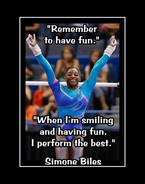 Simone biles inspirational gymnastics quote poster 9 champion gymnast ...