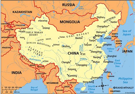 Printable Map Of China