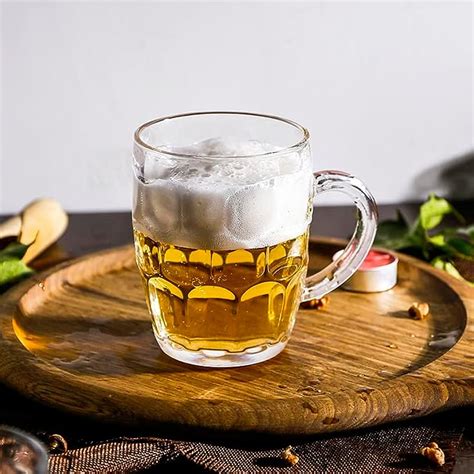 Buy SANNYZ Italian Heavy Base Style Beer Mug,Glass Mug for Juice ...