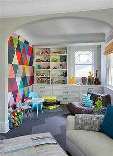 Colorful Bedroom Playroom Design by Pink And Black Basement Playroom With Striped Carpet Tiles Colorful Bedroom Playroom Design