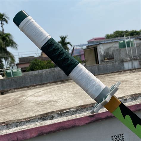 Demon Slayer Sanemi Shinazugawa Cosplay Replica Premium Life Size Wood ...
