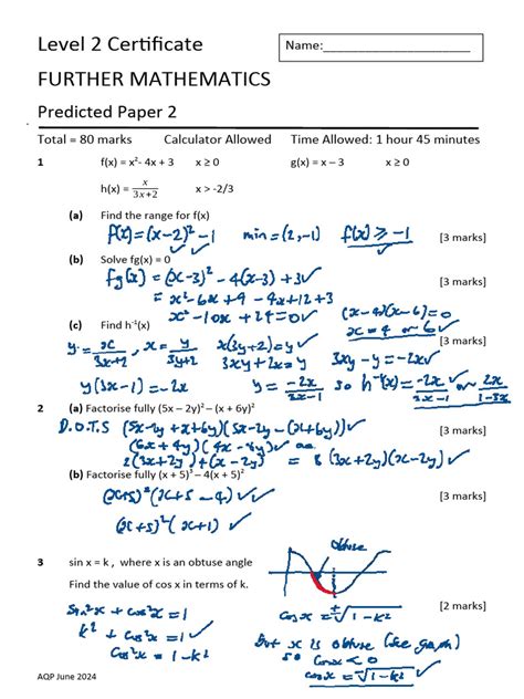 Image result for First Class Maths Predicted Paper Answers
