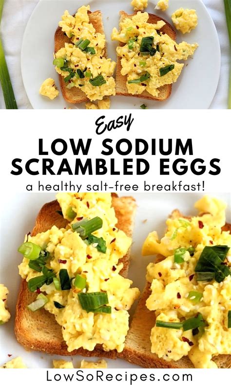 Low Sodium Scrambled Eggs Recipe