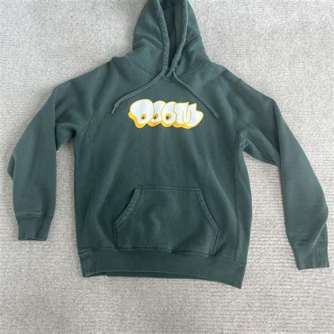 Mens Green MF Doom hoodie size large - Depop