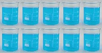 FZN Borosilicate Glass Beaker 50 ml (Set of 10 Units). (Complete ...