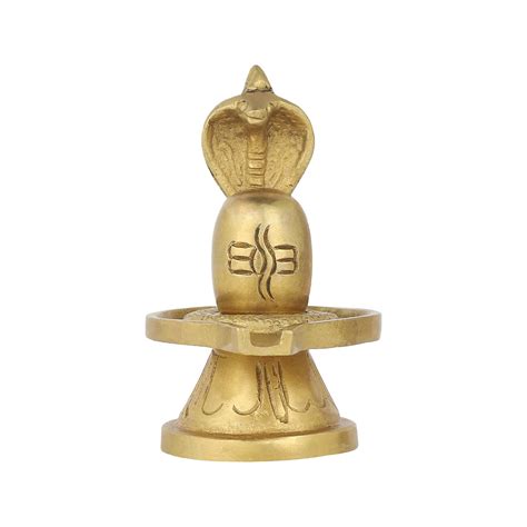 Buy Pick End Now Brass Shivling with Sheshnag Statue for Pooja ...