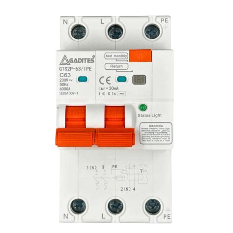 GADITES Advanced Electrical Safety 63 Amps RCBO with Arc Fault ...