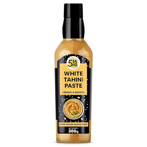5:15PM Tahini 300gm| White Tahini Paste for Hummus |Ground Hulled ...
