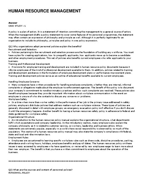 Image result for HR Case Study Examples