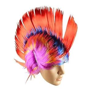 ME & YOU Premium Malinga Unisex Funky Hair Wig | (Multi-Color Rainbow ...