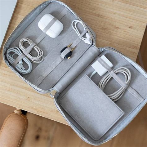 Stackers Cable Tidy Bag - Pebble Grey