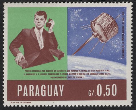 SCG7245 - Paraguay 1970 – John F. Kennedy and Syncom II Satellite ...