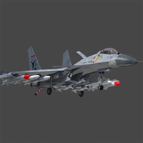 chinese j15 flying shark fighter jet Modelo 3D - TurboSquid 1974285