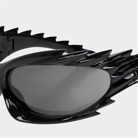 Spectra unisex futuristic cyberpunk silver sunglass - Chrome – Carbon ...
