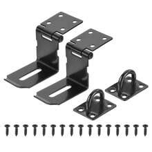 Right Angle Door Hasp Latch, 2 Pack Stainless Steel 90 Degree Security ...