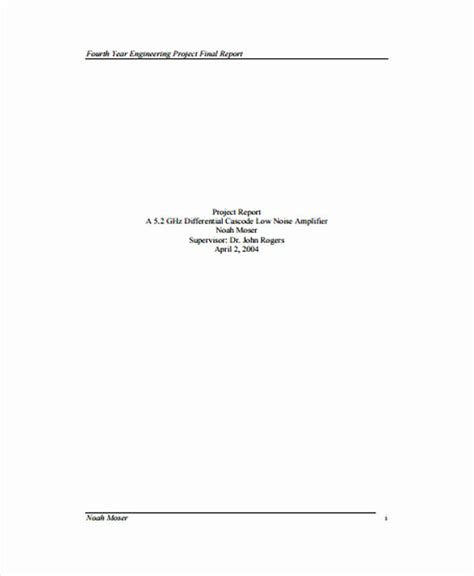 Image result for Example of an Engineering Report