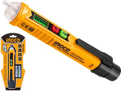 INGCO AC Voltage Detector, Non-Contact Voltage Tester, 12-1000V AC Voltage Detector Pen, Sound ...