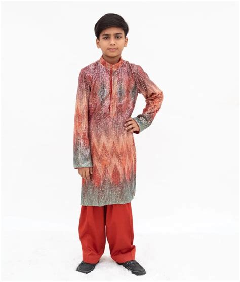 Sequin Embroidered Kurta Set – FayonKids