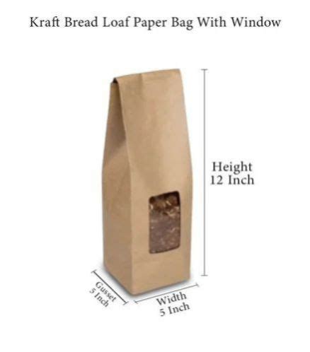 Bread Loaf Paper Bag With Window Manufacturer, Supplier from Rajkot