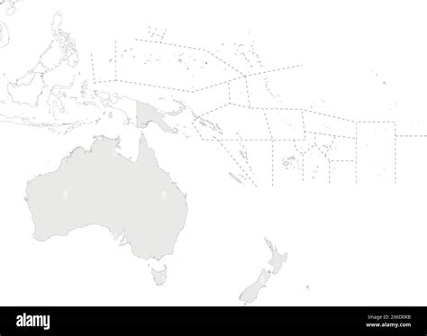 Oceanias Outline: Your Blank Map Guide