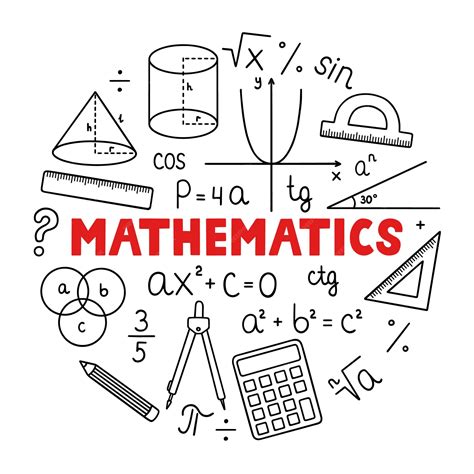 Jeu de doodle de mathématiques Concept d'éducation et d'étude Matériel ...