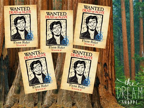 Flynn Rider Wanted Poster Template