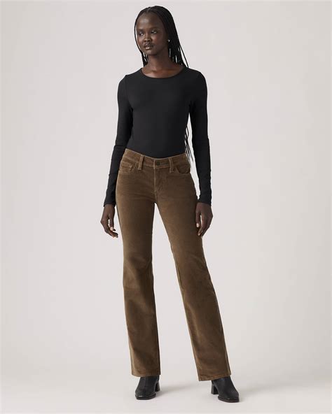 Superlow Bootcut Corduroy Women's Pants - Brown | Levi's® US