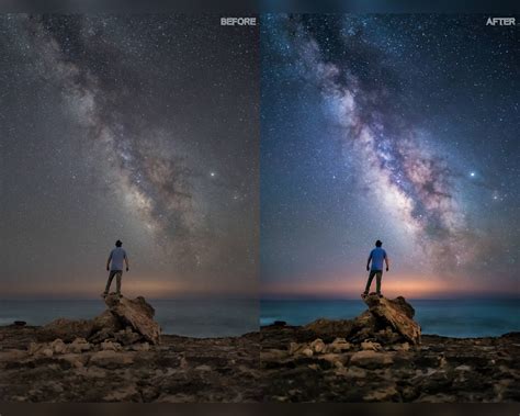 5 Astrophotography Lightroom Presets, Night Sky Photography (DNG, XMP ...