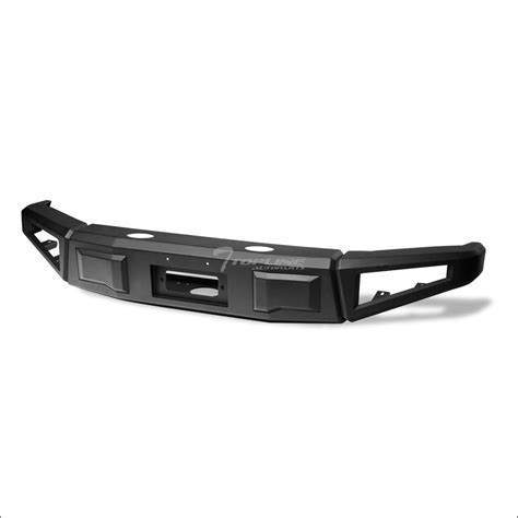 Buy Black RT Style Modular Full Width Steel Front Bumper Compatible ...