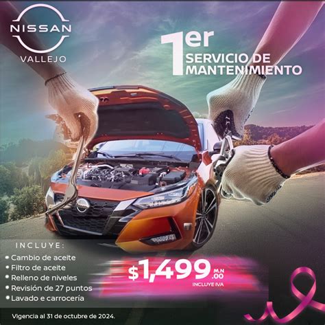 Nissan Vallejo promociones de servicio y partes