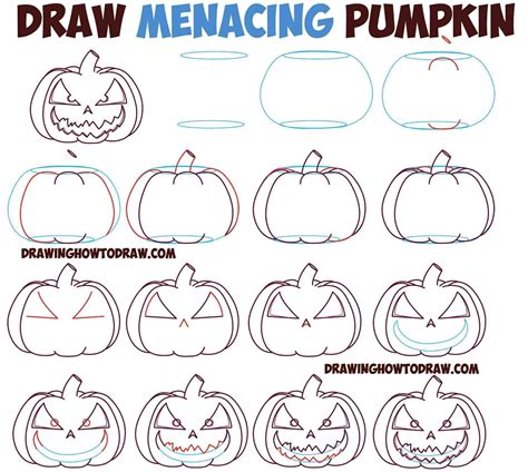 Pumpkin Drawing Easy at PaintingValley.com | Explore collection of ...