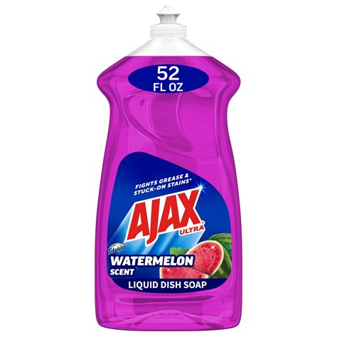 Ajax Ultra Liquid Dish Soap with Fabuloso Watermelon Scent, Fights ...